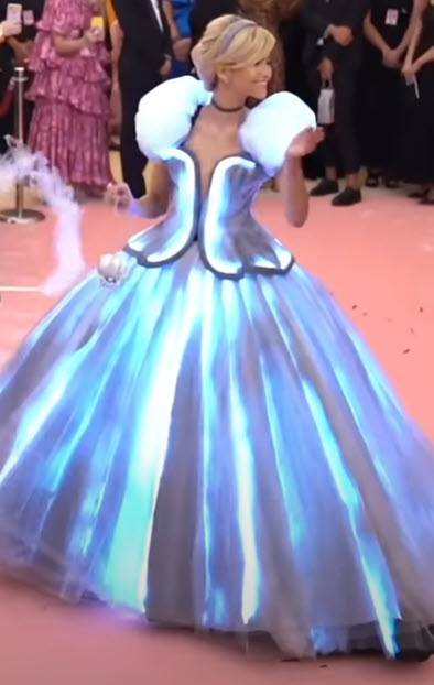 Zendaya Cinderella-inspired gown