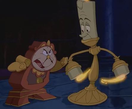 Lumière and Cogsworth